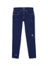 Main View - Click To Enlarge - MIU MIU - Macramé lace trim pocket jeans