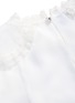  - MIU MIU - Ruffle lace trim silk crepe blouse