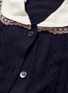  - MIU MIU - Lace collar cashmere-silk cardigan