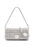 Main View - Click To Enlarge - MIU MIU - Jewelled chain matelassé leather shoulder bag