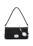 Main View - Click To Enlarge - MIU MIU - Jewelled chain matelassé leather shoulder bag