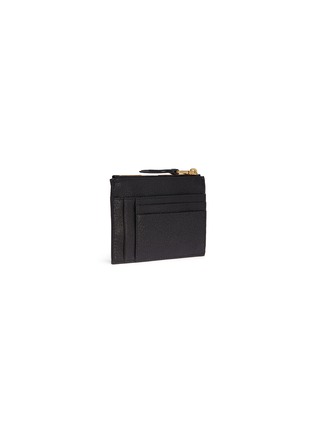 Figure View - Click To Enlarge - MIU MIU - Zip madras leather card holder