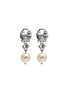 Main View - Click To Enlarge - MIU MIU - Swarovski crystal faux pearl drop clip earrings