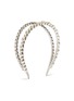 Main View - Click To Enlarge - MIU MIU - Glass crystal faux pearl cutout hairband