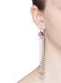 Figure View - Click To Enlarge - MIU MIU - Glass crystal fringe drop earrings