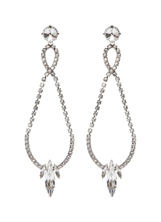 Main View - Click To Enlarge - MIU MIU - Glass crystal charm loop drop earrings