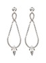 Main View - Click To Enlarge - MIU MIU - Glass crystal charm loop drop earrings