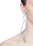 Figure View - Click To Enlarge - MIU MIU - Glass crystal charm loop drop earrings