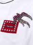  - MIU MIU - Swallow embellished patch pocket T-shirt