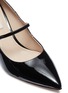 Detail View - Click To Enlarge - MIU MIU - Faux pearl patent leather Mary Jane pumps