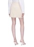 Back View - Click To Enlarge - MIU MIU - Glass crystal virgin wool skirt