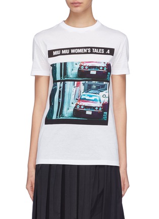 Main View - Click To Enlarge - MIU MIU - 'Women's Tale #4' graphic print T-shirt
