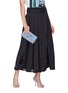 Front View - Click To Enlarge - MIU MIU - Jewelled chain matelassé leather crossbody clutch