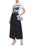Figure View - Click To Enlarge - MIU MIU - Jewelled chain matelassé leather crossbody clutch