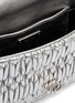 Detail View - Click To Enlarge - MIU MIU - Jewelled chain matelassé leather crossbody clutch