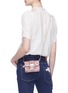 Figure View - Click To Enlarge - MIU MIU - Jewelled buckle mini matelassé leather shoulder bag