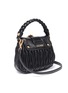 Detail View - Click To Enlarge - MIU MIU - Jewelled buckle matelassé leather crossbody bag