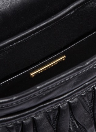 Detail View - Click To Enlarge - MIU MIU - Jewelled buckle matelassé leather crossbody bag