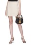 Front View - Click To Enlarge - MIU MIU - Jewelled buckle matelassé leather crossbody bag