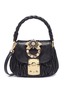 Main View - Click To Enlarge - MIU MIU - Jewelled buckle matelassé leather crossbody bag