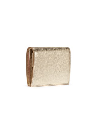 Detail View - Click To Enlarge - MIU MIU - Madras leather bifold wallet