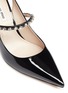 Detail View - Click To Enlarge - MIU MIU - Glass crystal patent leather slingback pumps