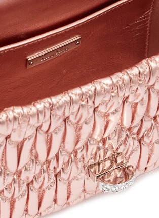 Detail View - Click To Enlarge - MIU MIU - Jewelled chain matelassé leather top handle bag