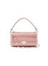 Main View - Click To Enlarge - MIU MIU - Jewelled chain matelassé leather top handle bag