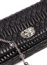  - MIU MIU - Jewelled chain matelassé leather top handle bag