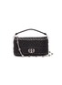 Main View - Click To Enlarge - MIU MIU - Jewelled chain matelassé leather top handle bag
