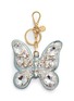 Main View - Click To Enlarge - MIU MIU - Glass crystal glitter leather butterfly keychain
