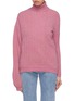 Main View - Click To Enlarge - SIRLOIN - 'SML' asymmetric sleeve wool-cashmere turtleneck sweater