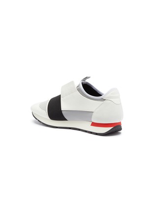 Detail View - Click To Enlarge - BALENCIAGA - 'Race Runner' mixed panel sneakers