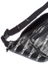 Detail View - Click To Enlarge - BALENCIAGA - 'Explorer' logo tape print leather belt bag