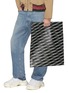 Figure View - Click To Enlarge - BALENCIAGA - Logo tape print medium leather shopping bag
