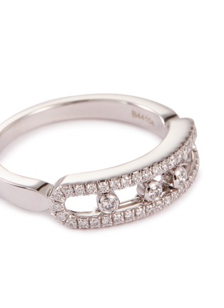 Detail View - Click To Enlarge - MESSIKA - 'Baby Move Pavé' diamond 18k white gold ring
