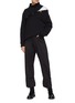 Figure View - Click To Enlarge - 10455 - Extended waist roll cuff pants