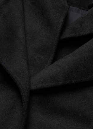  - 10455 - Layered turtleneck placket panel unisex melton jacket