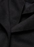  - 10455 - Layered turtleneck placket panel unisex melton jacket