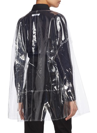 Back View - Click To Enlarge - 10455 - Transparent unisex coat