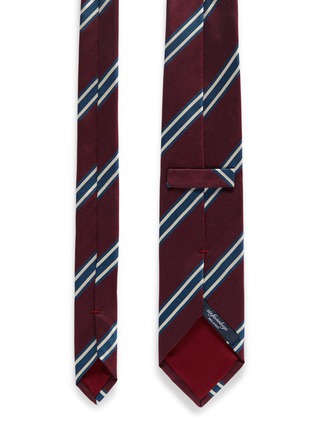 Detail View - Click To Enlarge - STEFANOBIGI MILANO - Stripe silk tie