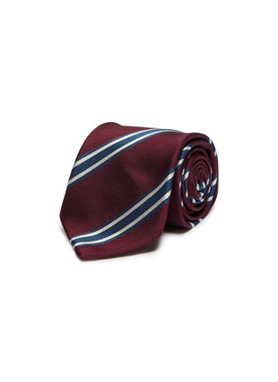 Main View - Click To Enlarge - STEFANOBIGI MILANO - Stripe silk tie