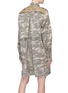 Back View - Click To Enlarge - THE R COLLECTIVE - Folded back yoke pixelated camouflage print shirt dress