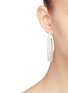 Figure View - Click To Enlarge - KENNETH JAY LANE - Graduating glass pearl hoop earrings