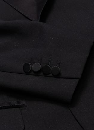  - LANVIN - Metallic windowpane check wool tuxedo suit