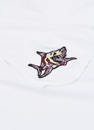  - LANVIN - Shark appliqué chest pocket T-shirt