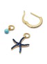 Detail View - Click To Enlarge - HEFANG - 'Mini Starfish' detachable drop earrings