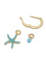 Detail View - Click To Enlarge - HEFANG - 'Mini Starfish' detachable drop earrings