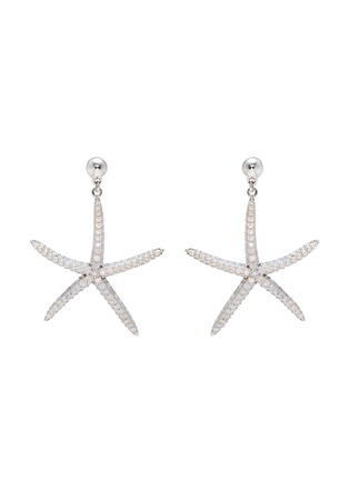 Main View - Click To Enlarge - HEFANG - 'Starfish' cubic zirconia earrings