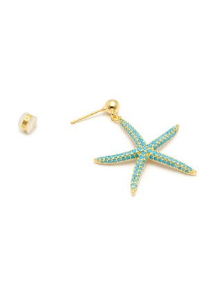 Detail View - Click To Enlarge - HEFANG - 'Starfish' cubic zirconia earrings